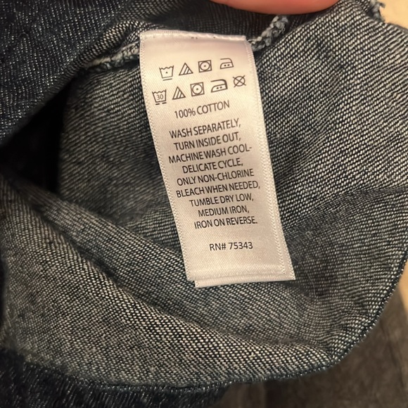 Girl's Max Studio Dark Denim Jumper Size 4T - Picture 7 of 8